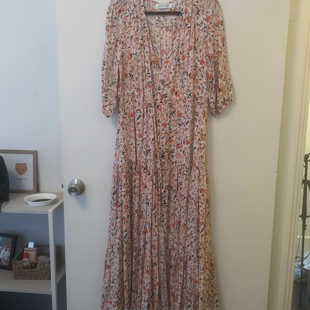 Floral maxi dress size medium